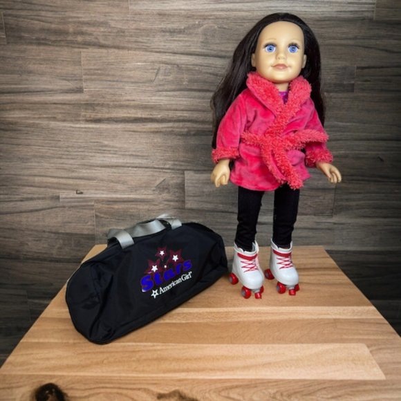 American Girl Truly Me All Star Hockey Bag & Roller Skates - Picture 7 of 7